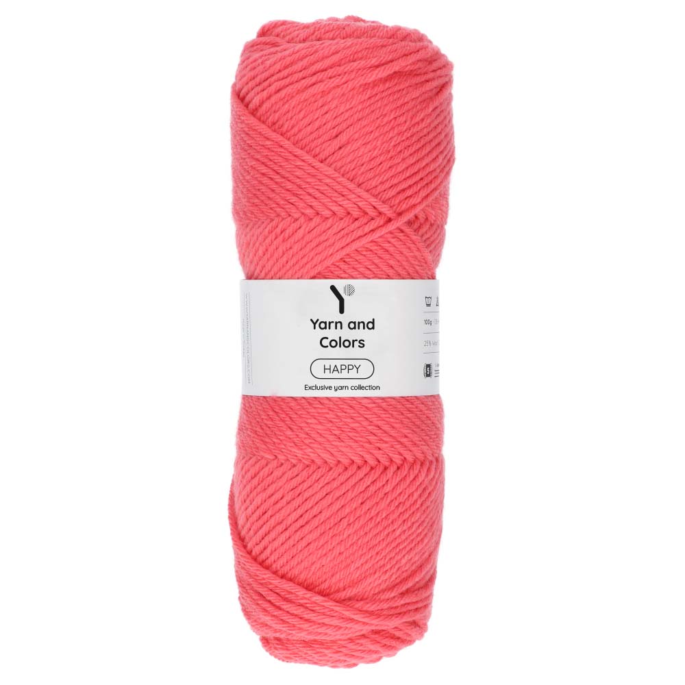 Yarn and Colors Happy 040 Pink Sand - bol garen in deze kleur