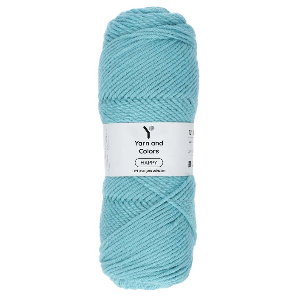 Yarn and Colors Happy 072 Glass - bol garen in deze kleur