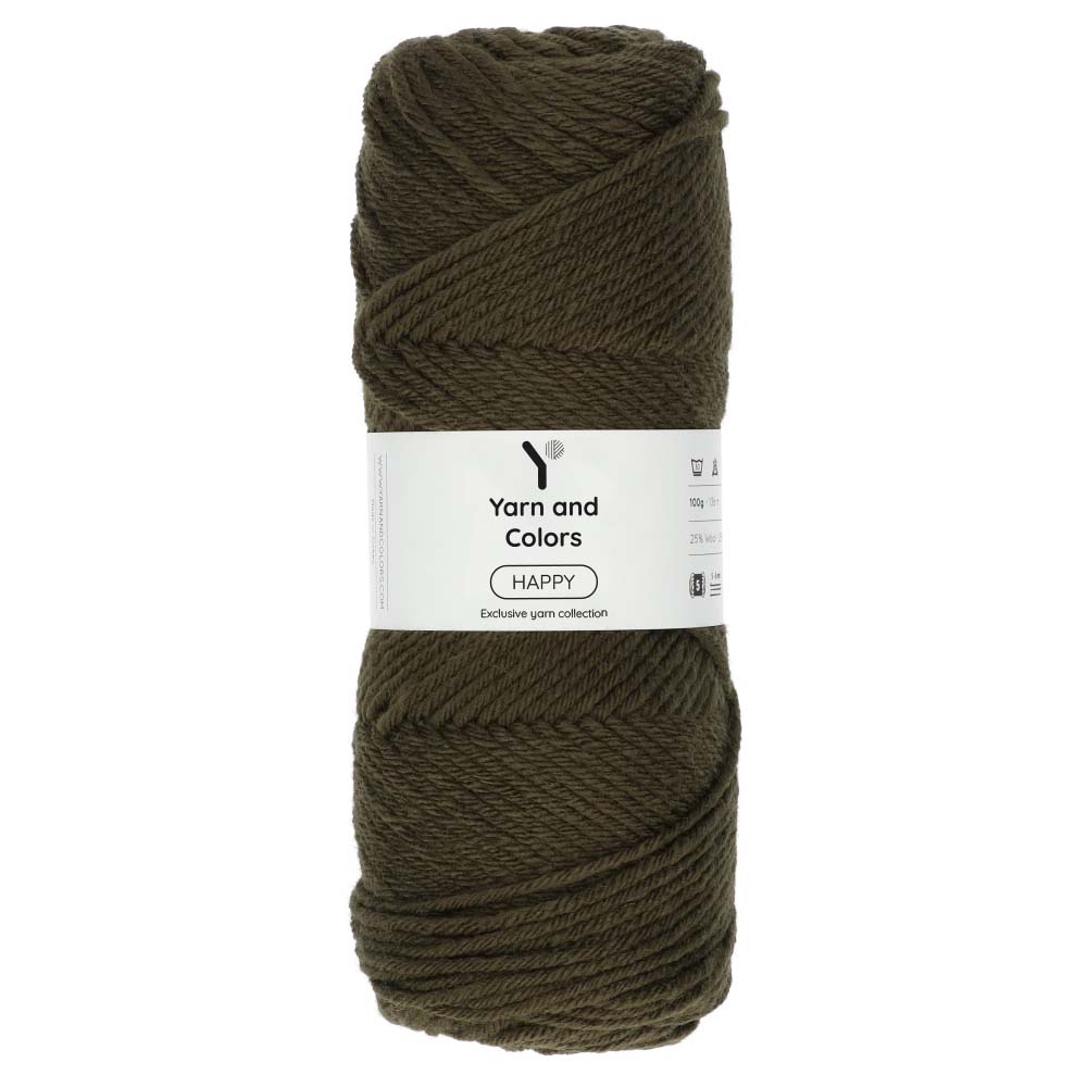 Yarn and Colors Happy 091 Khaki - bol garen in deze kleur