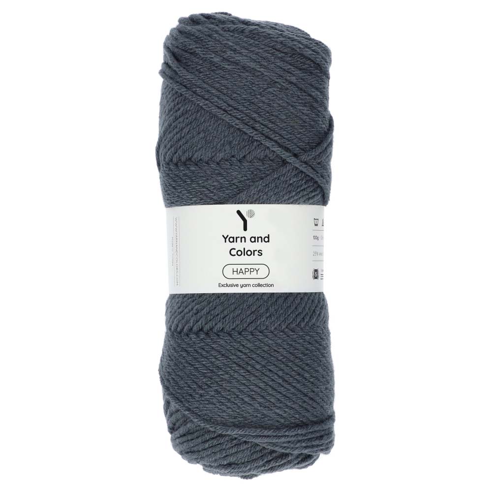 Yarn and Colors Happy 098 Graphite - bol garen in deze kleur