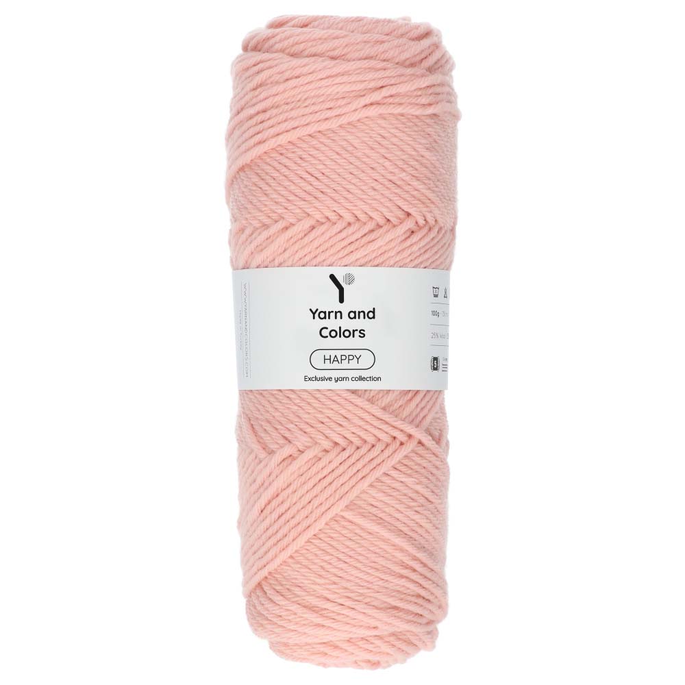 Yarn and Colors Happy 101 Rosé - bol garen in deze kleur