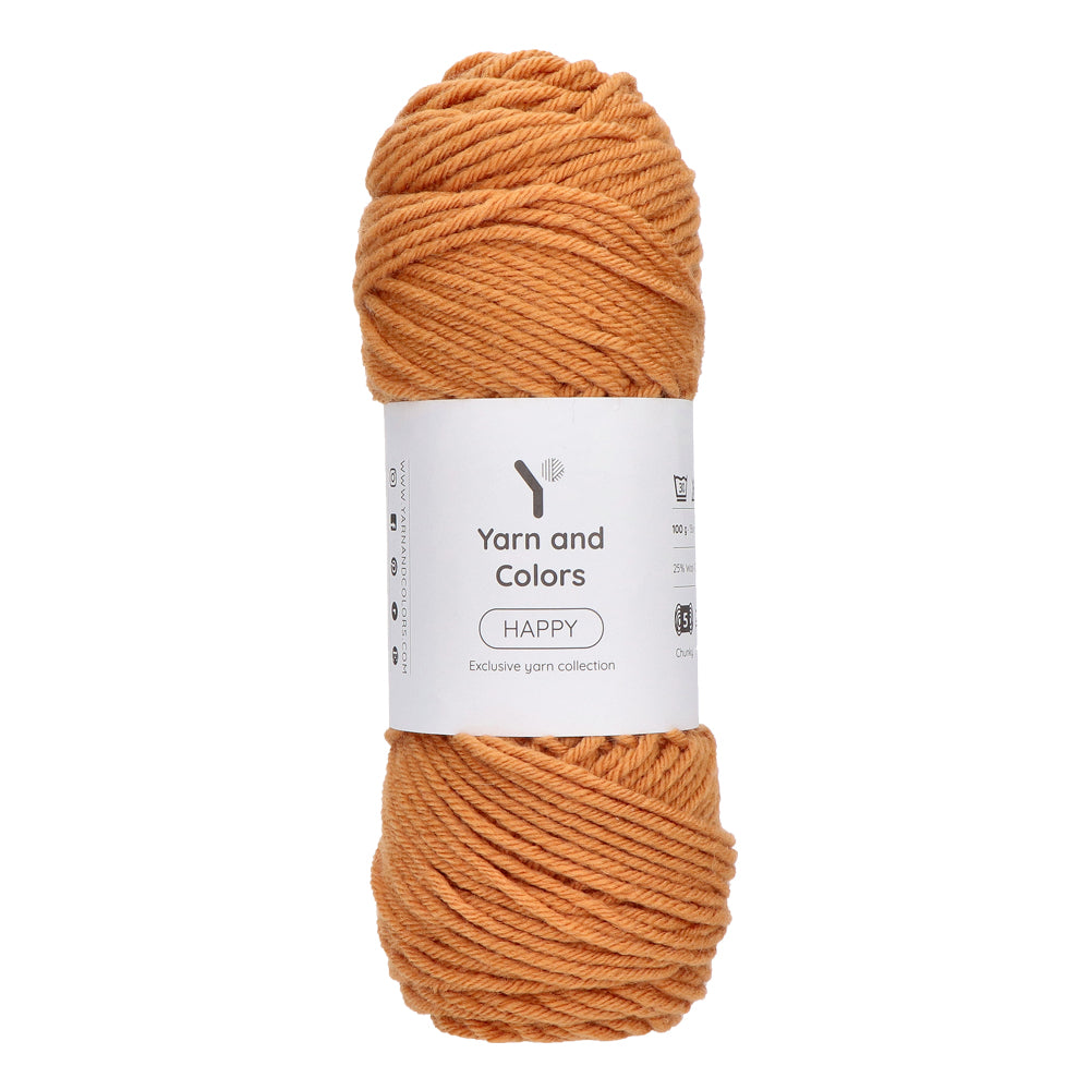Yarn and Colors Happy 108 Curry - bol garen in deze kleur