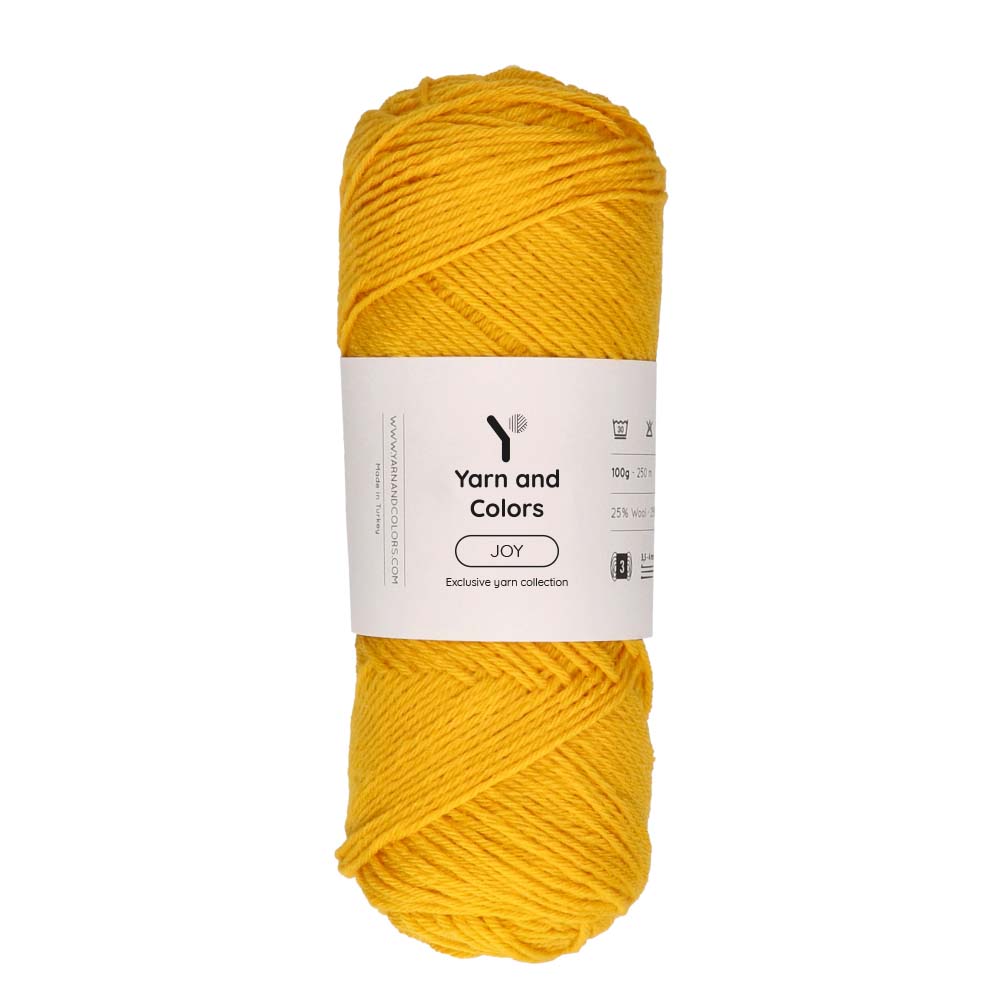 Yarn and Colors Joy 015 Mustard - bol garen in deze kleur
