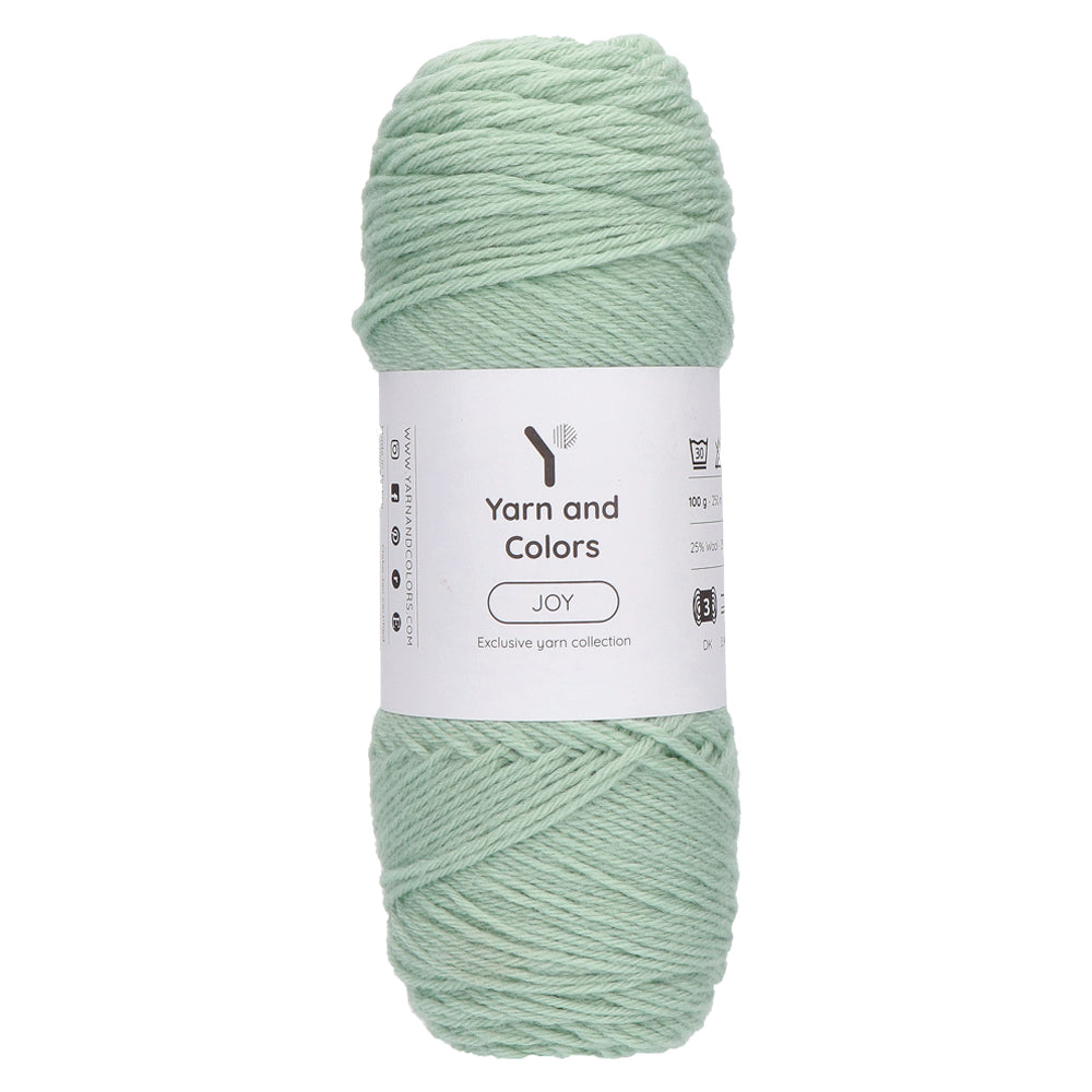 Yarn and Colors Joy 080 Eucalyptus - bol garen in deze kleur