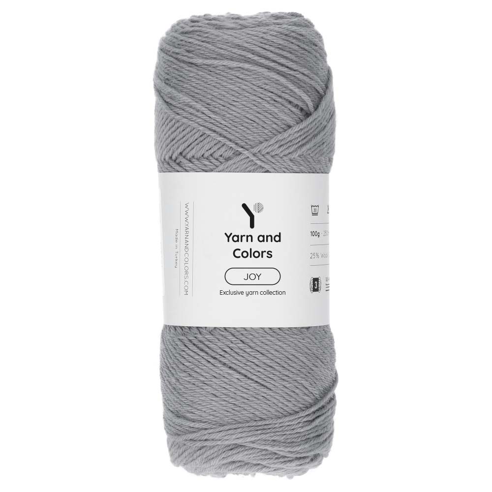 Yarn and Colors Joy 096 Shark Grey - bol garen in deze kleur