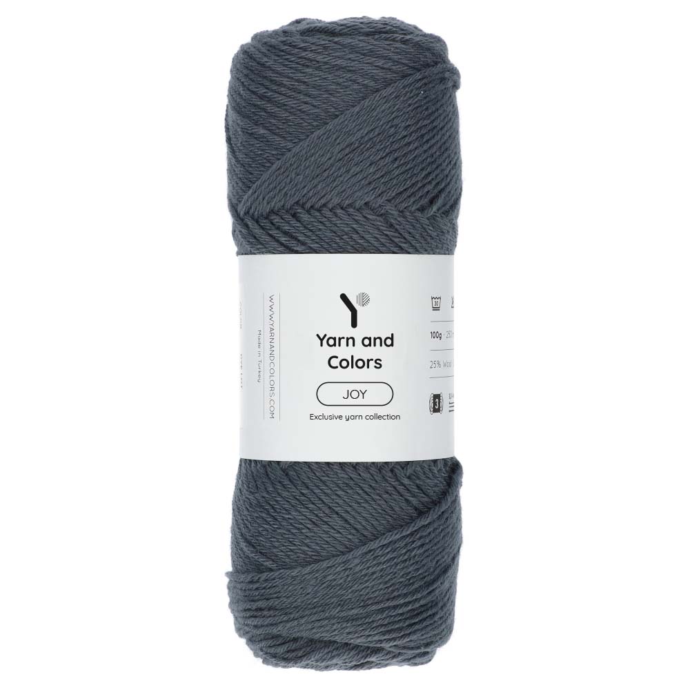 Yarn and Colors Joy 098 Graphite - bol garen in deze kleur