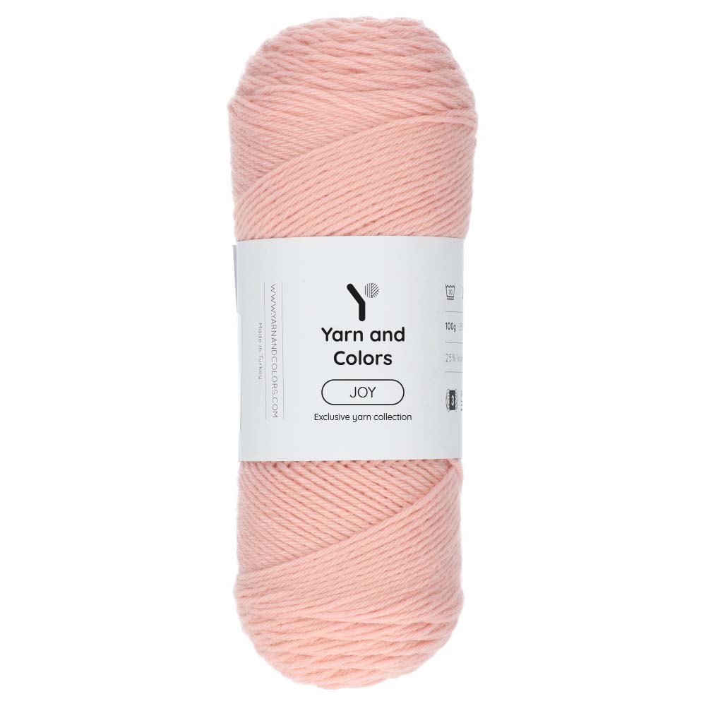 Yarn and Colors Joy 101 Rosé - bol garen in deze kleur