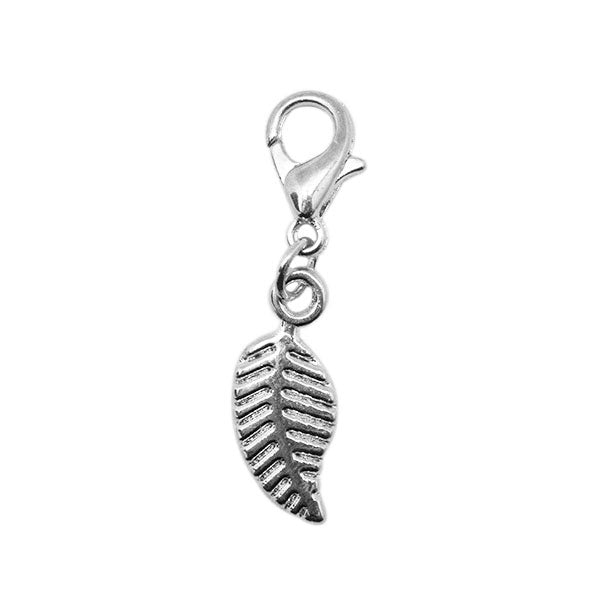 Yarn and Colors Leaf Charm 094 Silver