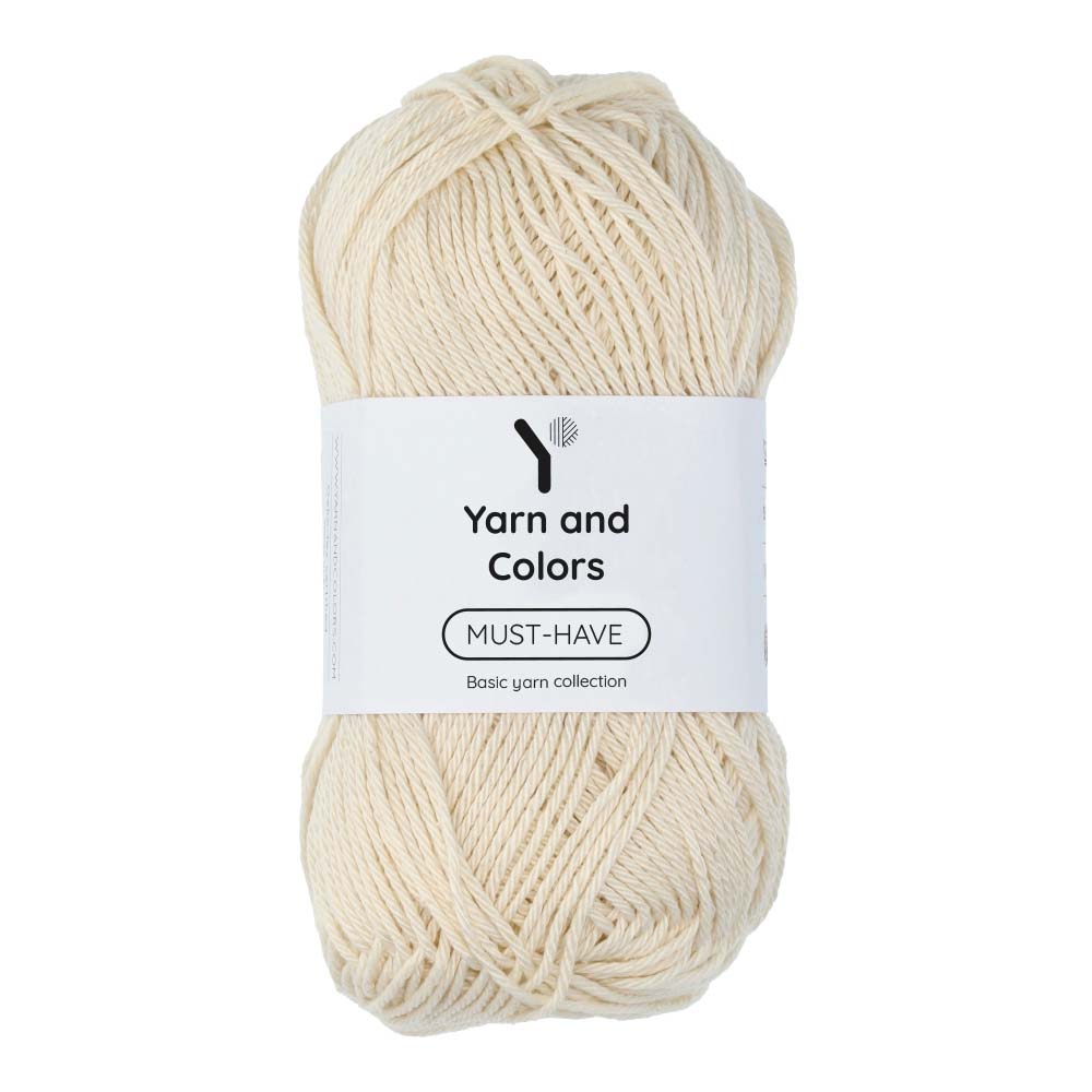 Yarn and Colors Must-have 002 Cream - bol garen in deze kleur