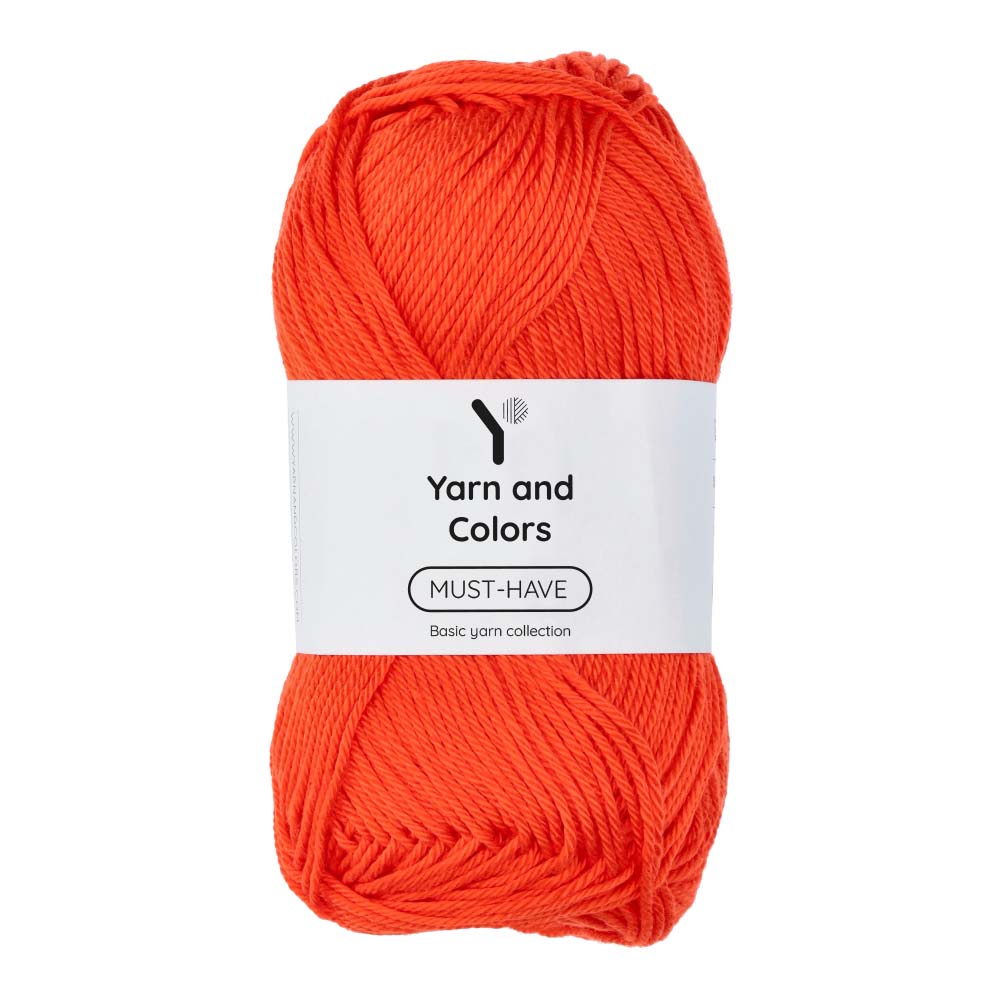 Yarn and Colors Must-have 022 Fiery Orange - bol garen in deze kleur