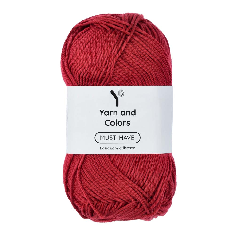 Yarn and Colors Must-have 029 Burgundy - bol garen in deze kleur