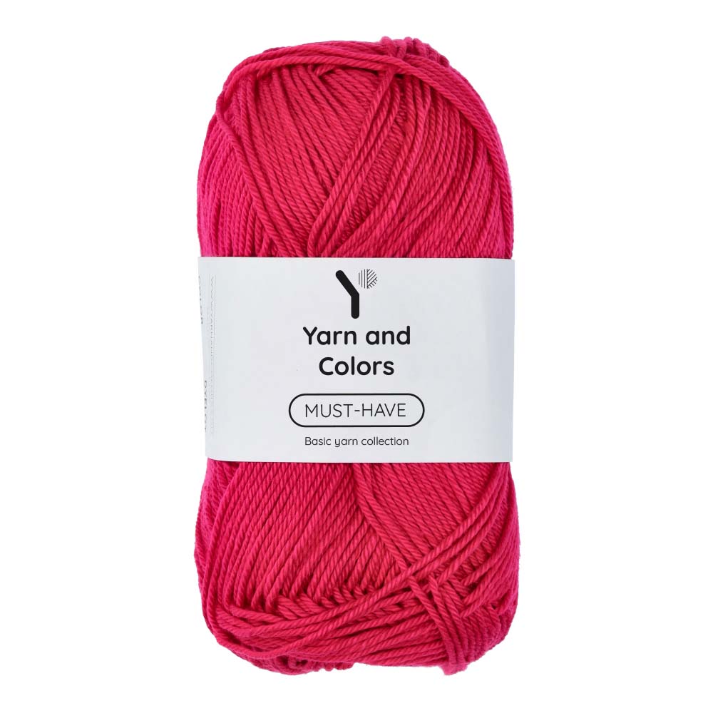 Yarn and Colors Must-have 033 Raspberry - bol garen in deze kleur