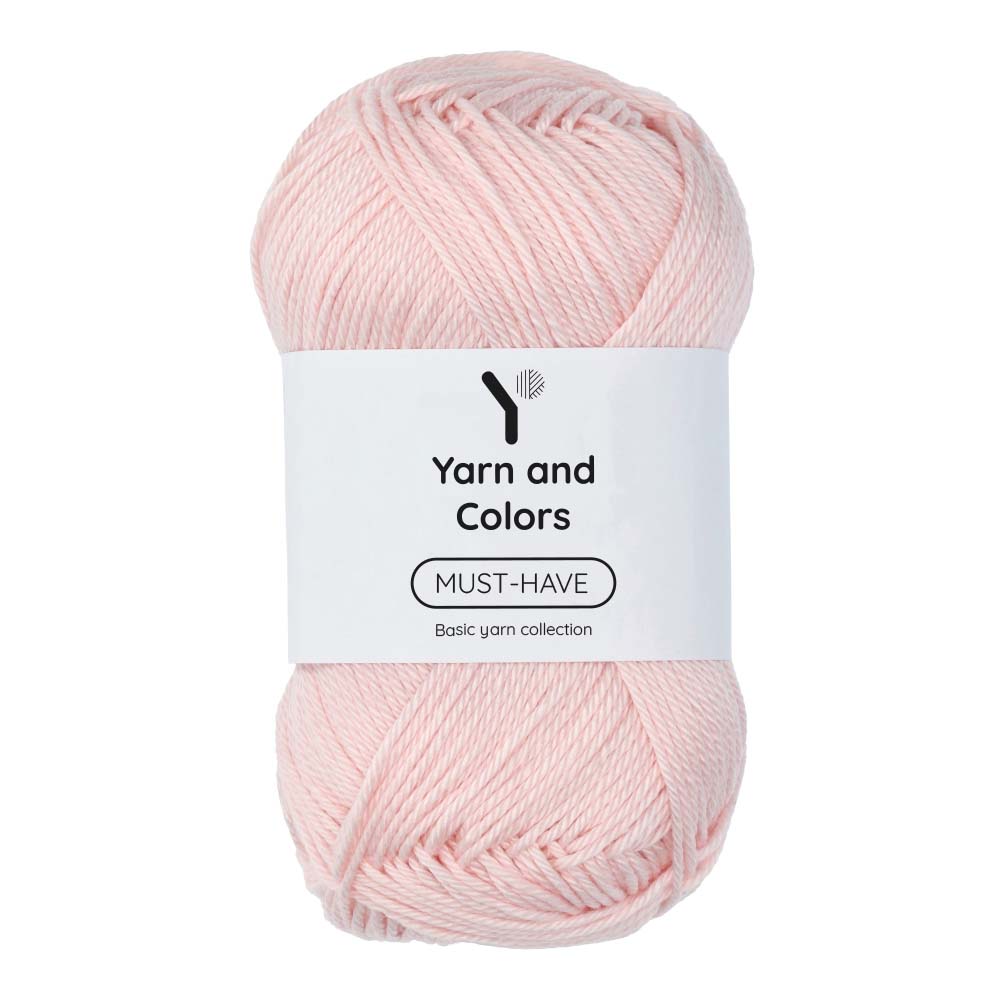 Yarn and Colors Must-have 044 Light Pink - bol garen in deze kleur