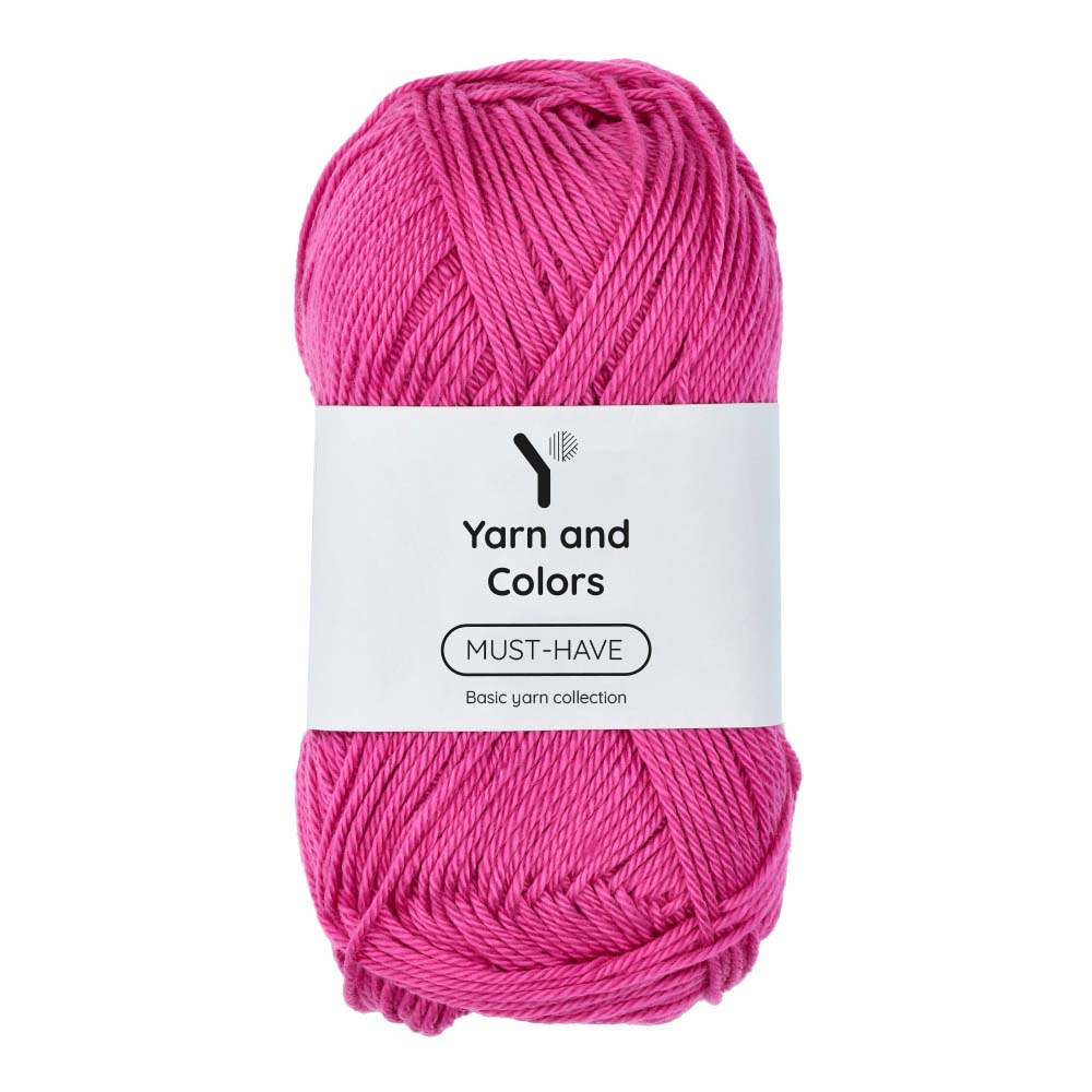 Yarn and Colors Must-have 049 Fuchsia - bol garen in deze kleur