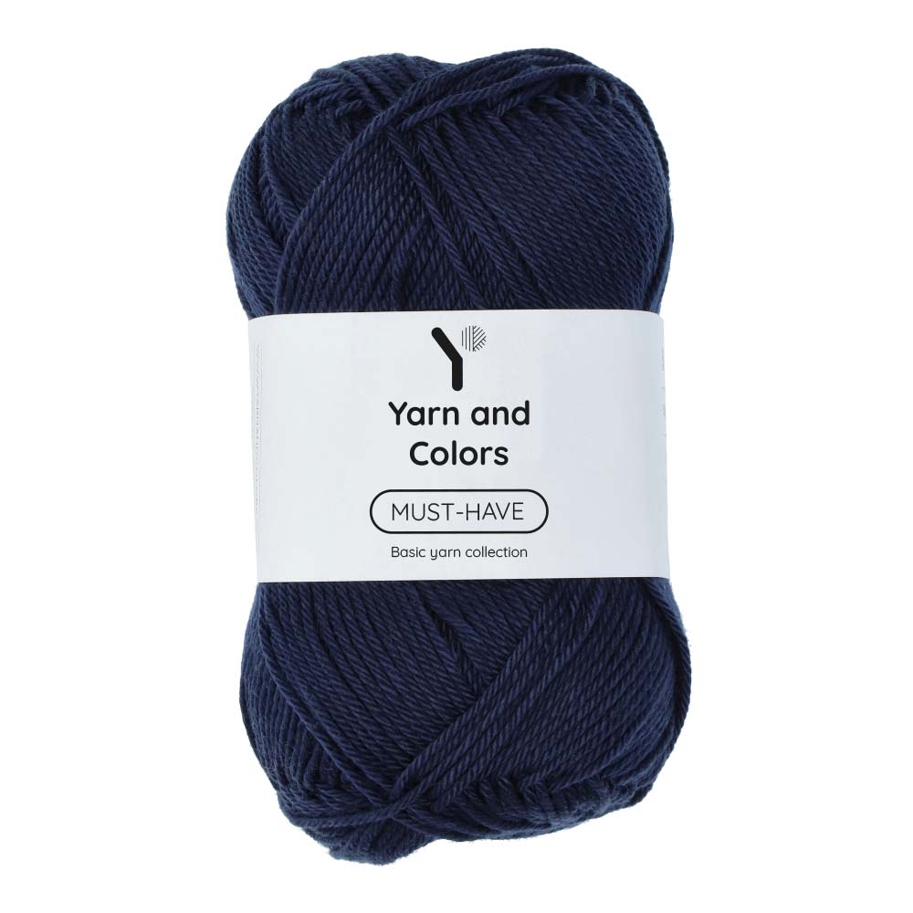 Yarn and Colors Must-have 059 Dark Blue - bol garen in deze kleur