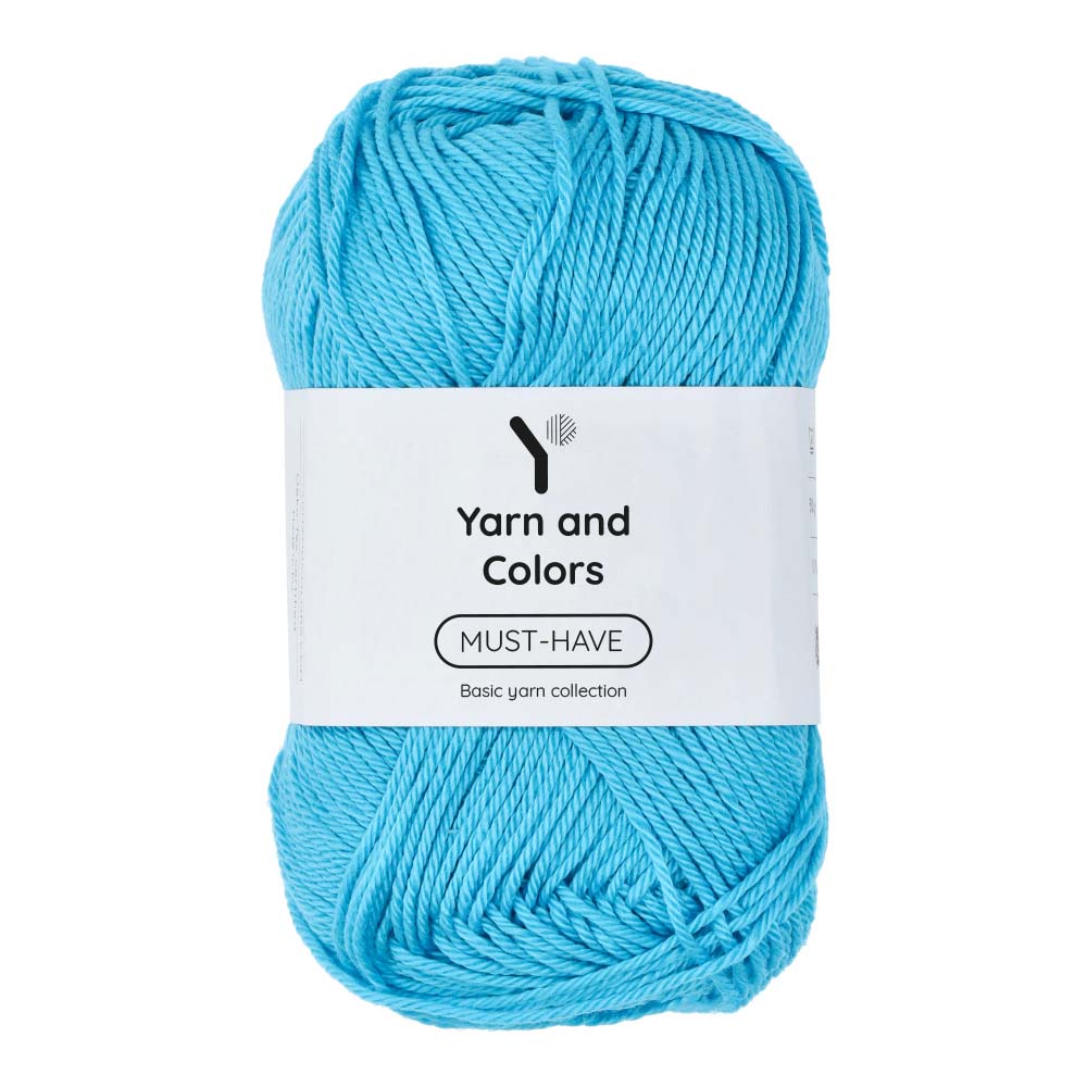 Yarn and Colors Must-have 065 Turquoise - bol garen in deze kleur
