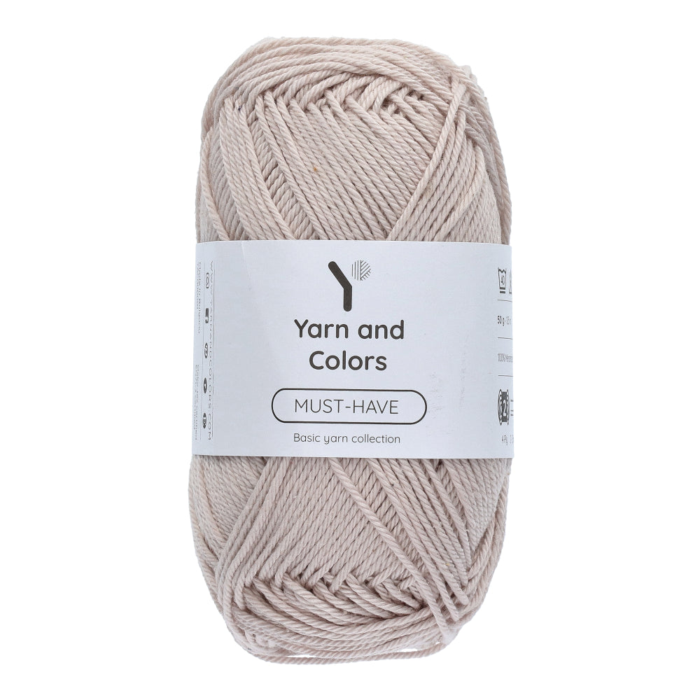Yarn and Colors Must-have 104 Oatmeal - bol garen in deze kleur