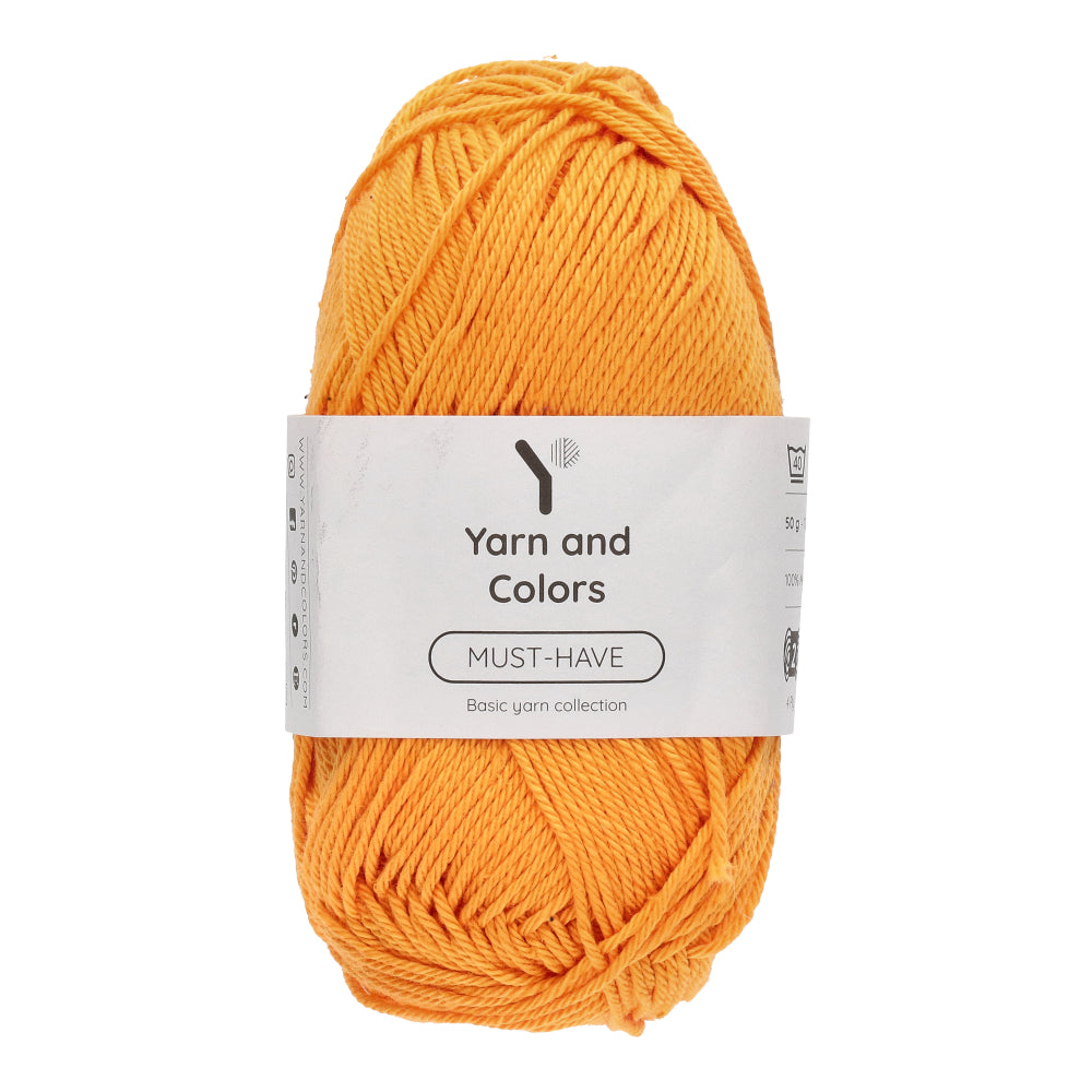 Yarn and Colors Must-have 106 Orange Juice - bol garen in deze kleur
