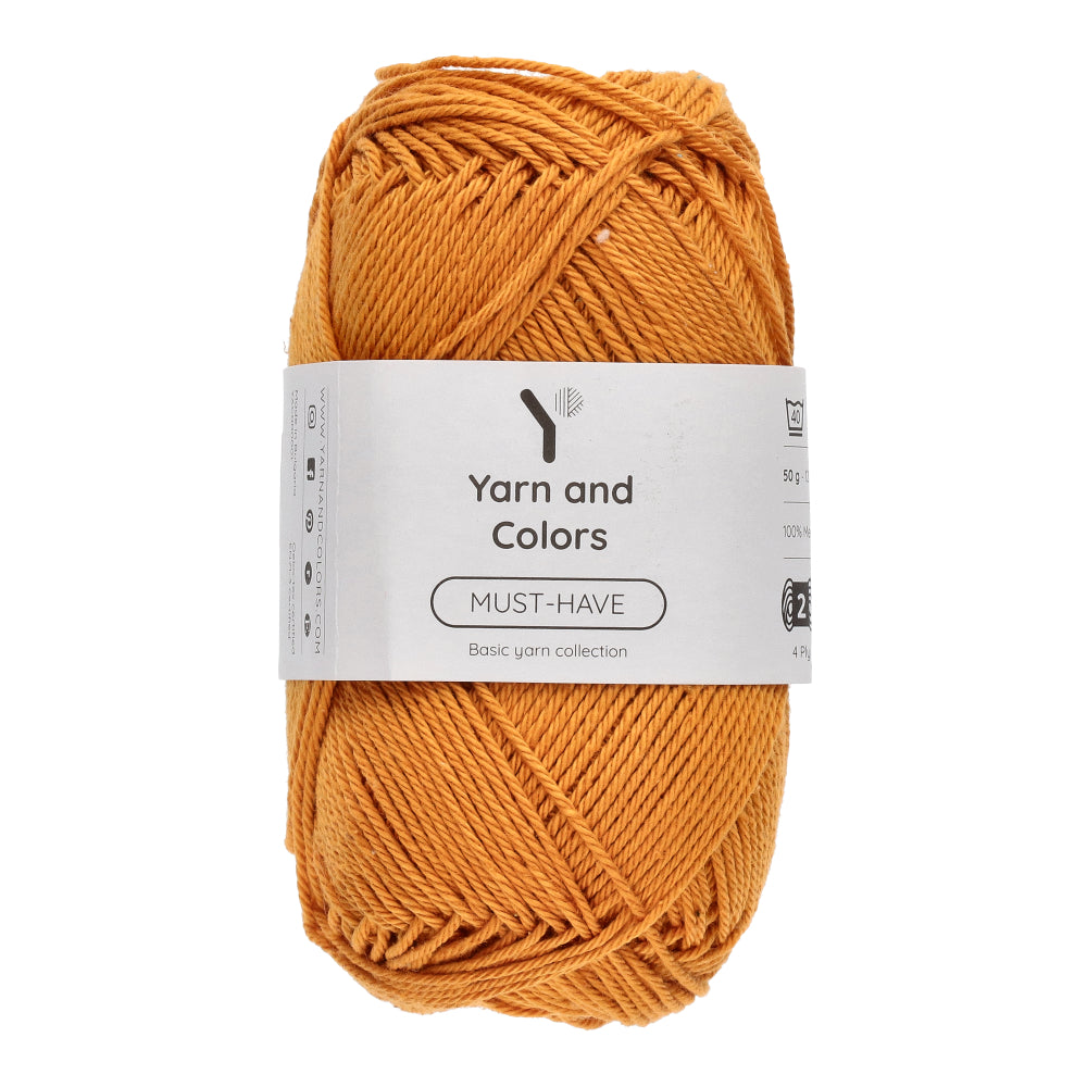 Yarn and Colors Must-have 107 Ocher - bol garen in deze kleur