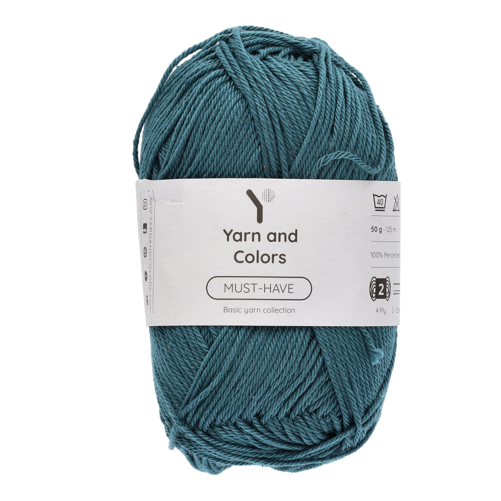Yarn and Colors Must-have 116 Teal - bol garen in deze kleur
