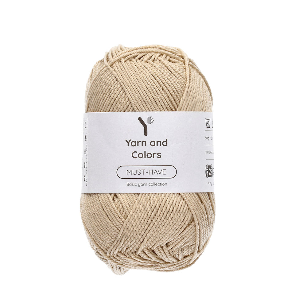 Yarn and Colors Must-have 126 Sand - bol garen in deze kleur