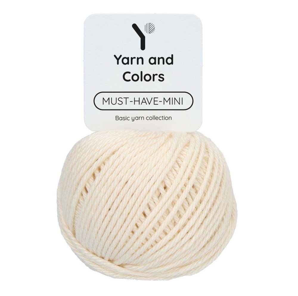 Yarn and Colors Must-have Minis 002 Cream - bol garen in deze kleur