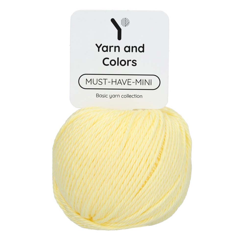 Yarn and Colors Must-have Minis 010 Vanilla - bol garen in deze kleur