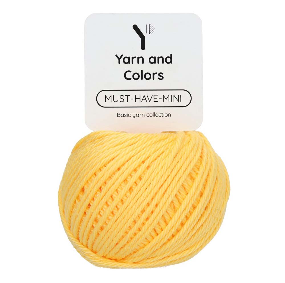 Yarn and Colors Must-have Minis 014 Sunflower - bol garen in deze kleur