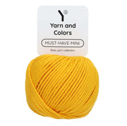 Yarn and Colors Must-have Minis 015 Mustard - bol garen in deze kleur