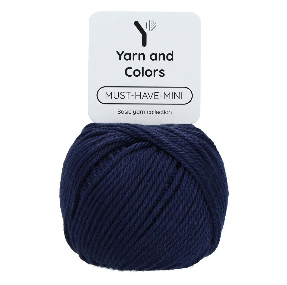 Yarn and Colors Must-have Minis 059 Dark Blue - bol garen in deze kleur