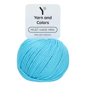 Yarn and Colors Must-have Minis 065 Turquoise - bol garen in deze kleur