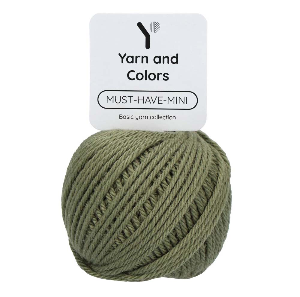Yarn and Colors Must-have Minis 090 Olive - bol garen in deze kleur