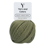 Yarn and Colors Must-have Minis 090 Olive - bol garen in deze kleur