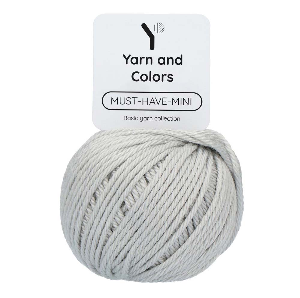 Yarn and Colors Must-have Minis 094 Silver - bol garen in deze kleur