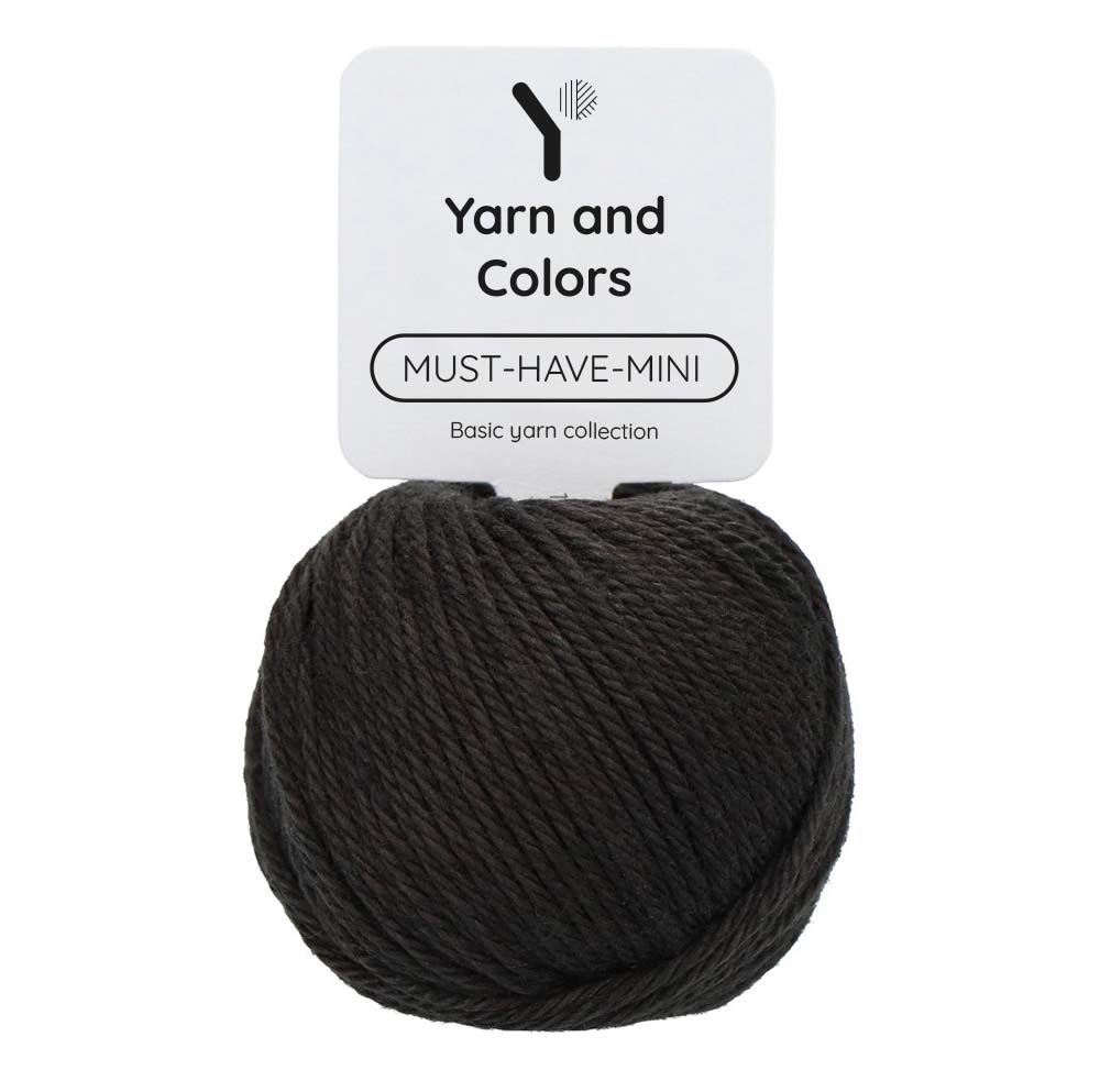 Yarn and Colors Must-have Minis 099 Anthracite - bol garen in deze kleur