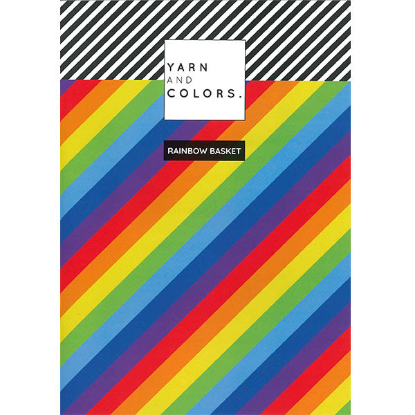 Rainbow basket — gemaakt met Yarn and Colors Rainbow Basket Booklet
