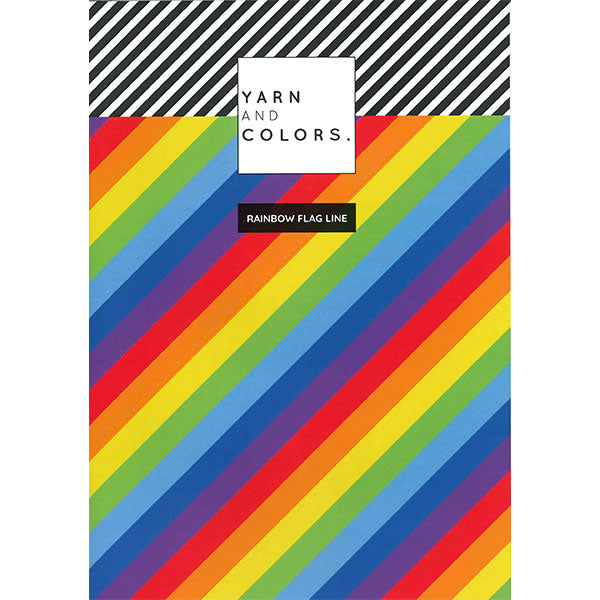 Rainbow flag line — gemaakt met Yarn and Colors Rainbow Flag Line Booklet