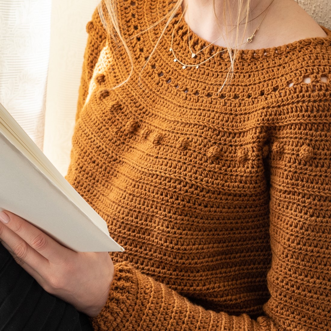 Haakpatroon yarn and colors sunrise sweater — gemaakt met Yarn and Colors Serene
