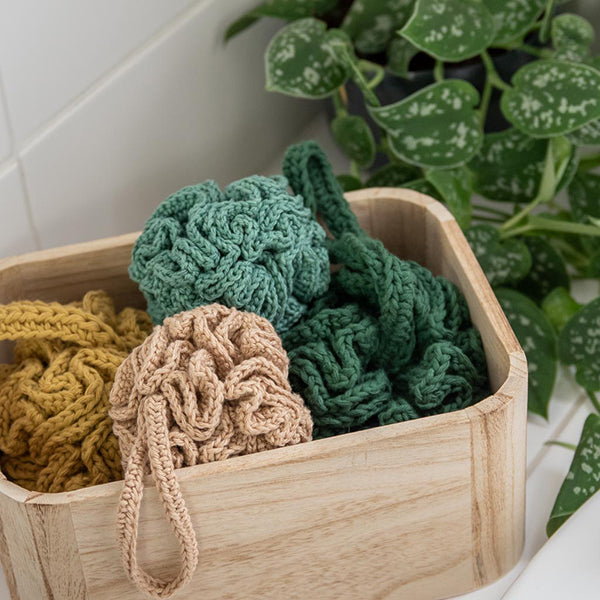 Shower pouf — gemaakt met Yarn and Colors Shower Pouf Haakpakket
