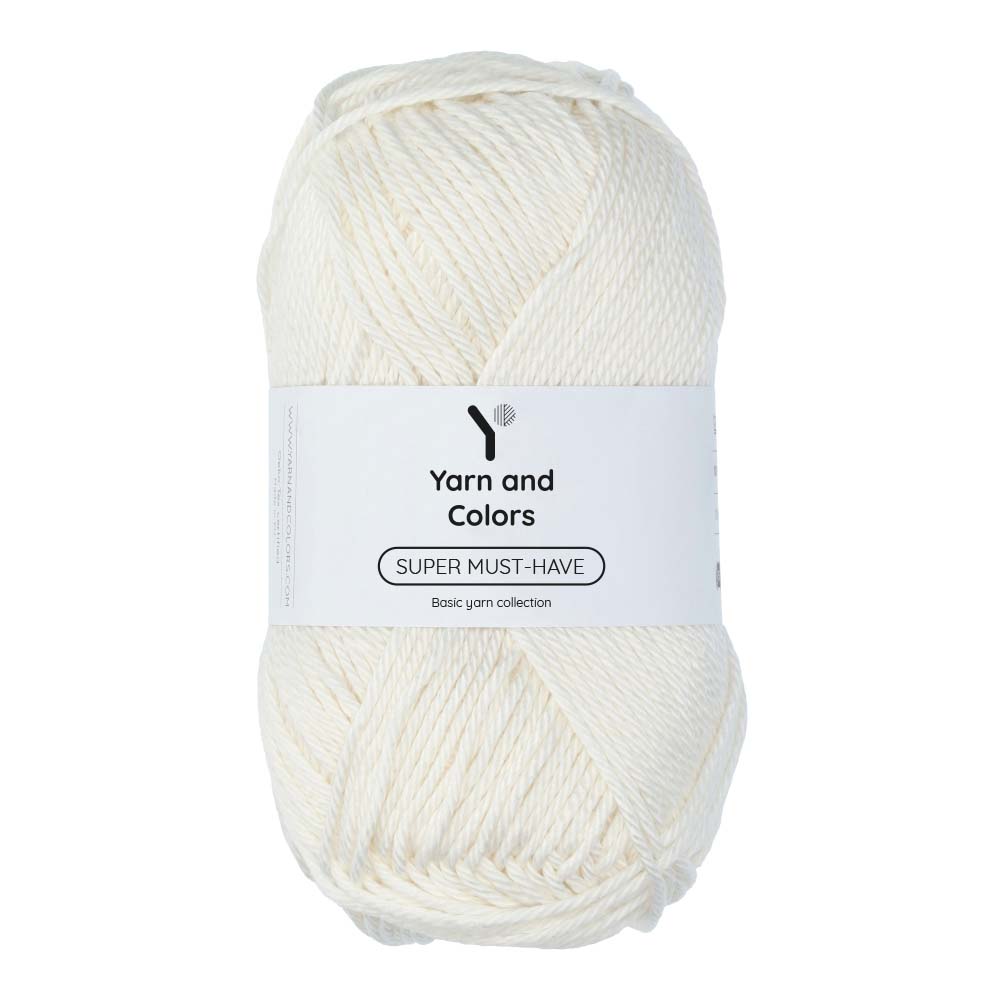 Yarn and Colors Super Must-have 001 White - bol garen in deze kleur