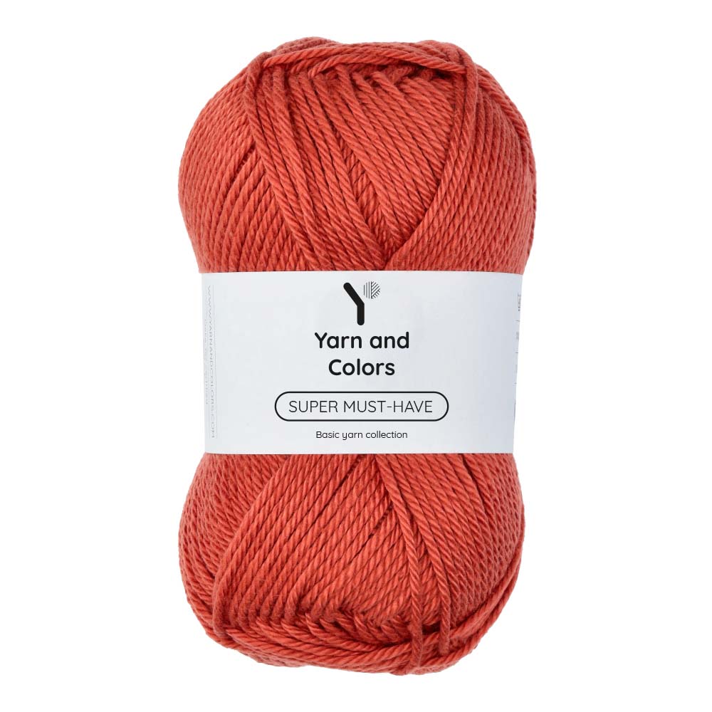 Yarn and Colors Super Must-have 023 Brick - bol garen in deze kleur
