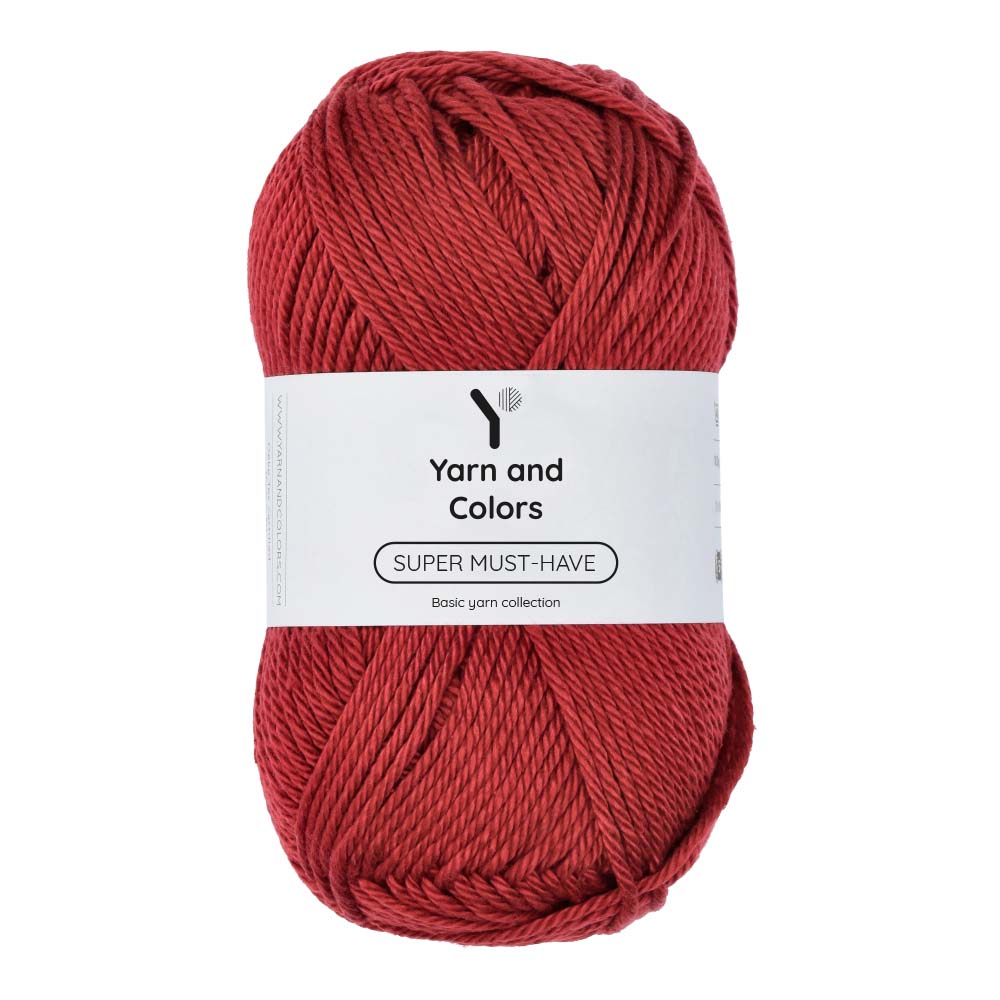 Yarn and Colors Super Must-have 029 Burgundy - bol garen in deze kleur