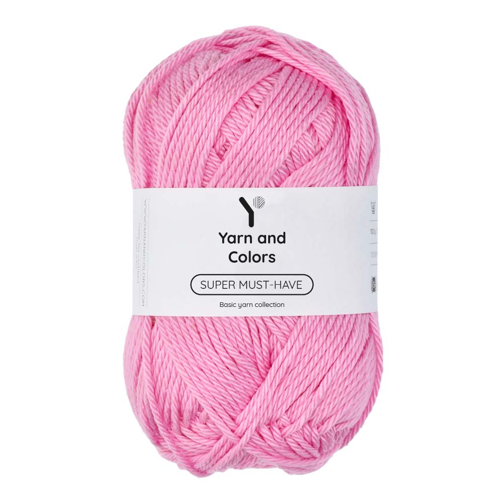 Yarn and Colors Super Must-have 037 Cotton Candy - bol garen in deze kleur