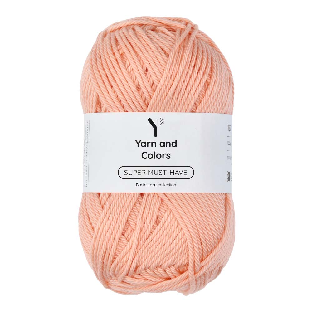 Yarn and Colors Super Must-have 042 Peach - bol garen in deze kleur