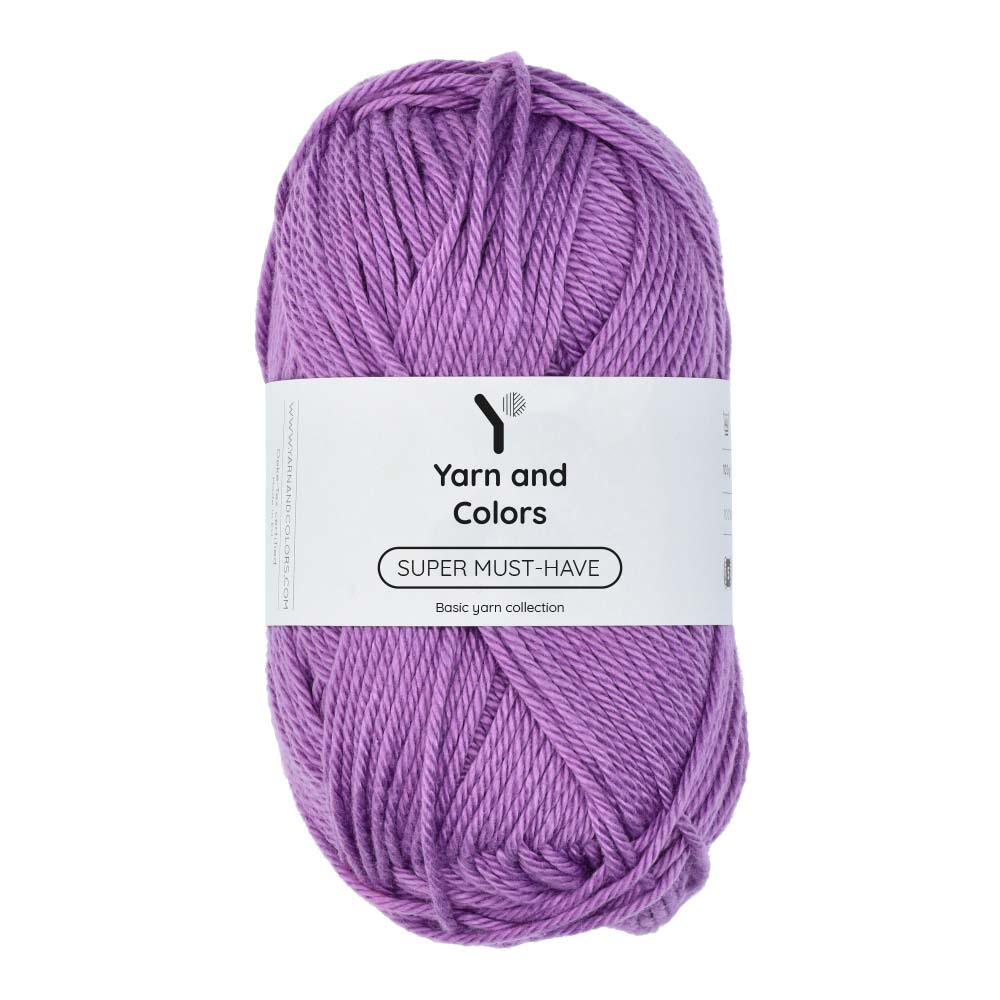 Yarn and Colors Super Must-have 053 Violet - bol garen in deze kleur