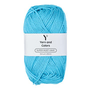 Yarn and Colors Super Must-have 065 Turquoise - bol garen in deze kleur