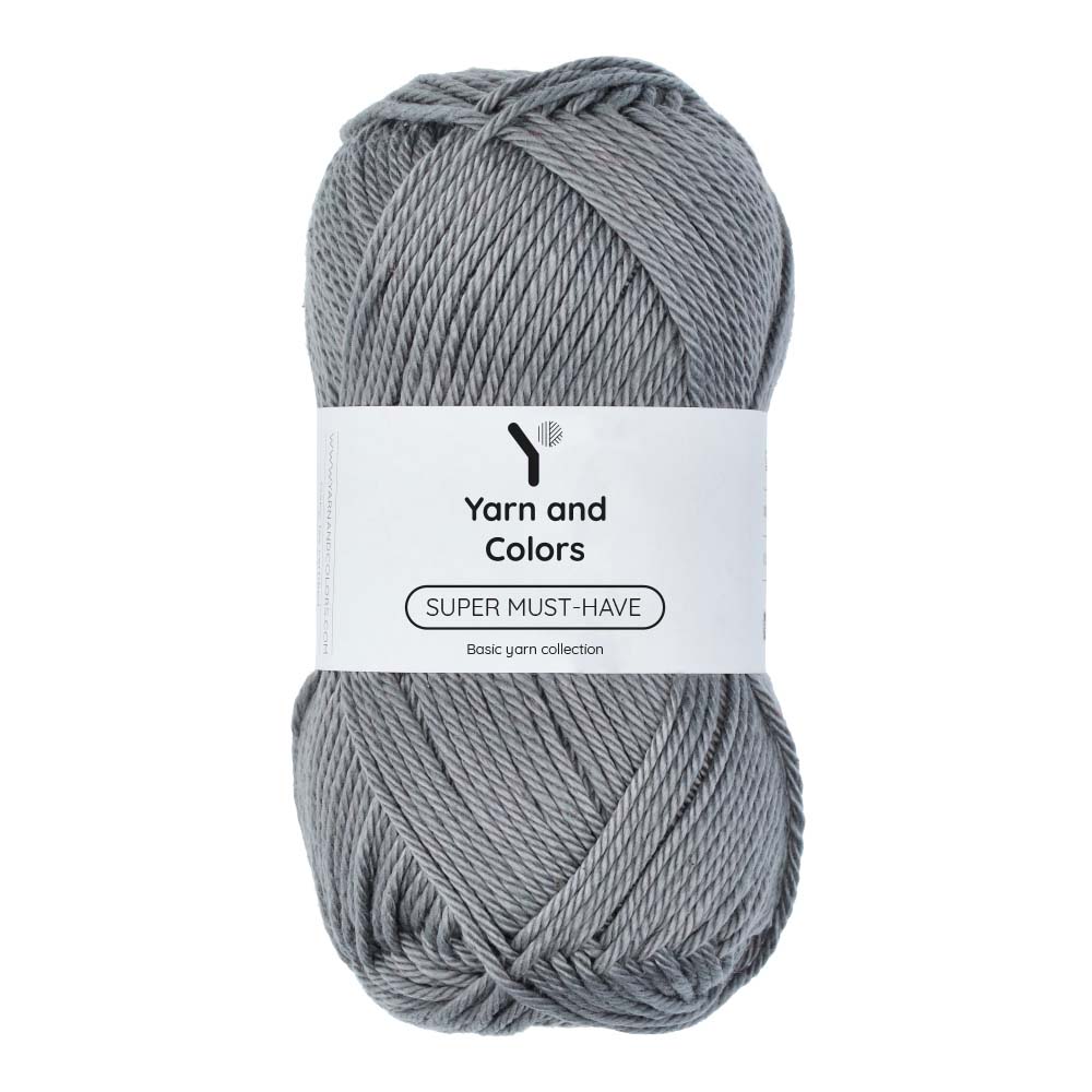 Yarn and Colors Super Must-have 096 Shark Grey - bol garen in deze kleur