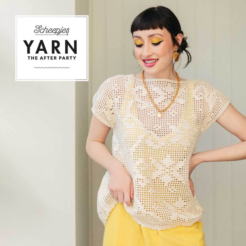 Ytap — gemaakt met YARN The After Party nr.149 Gentle Breeze Filet Top NL