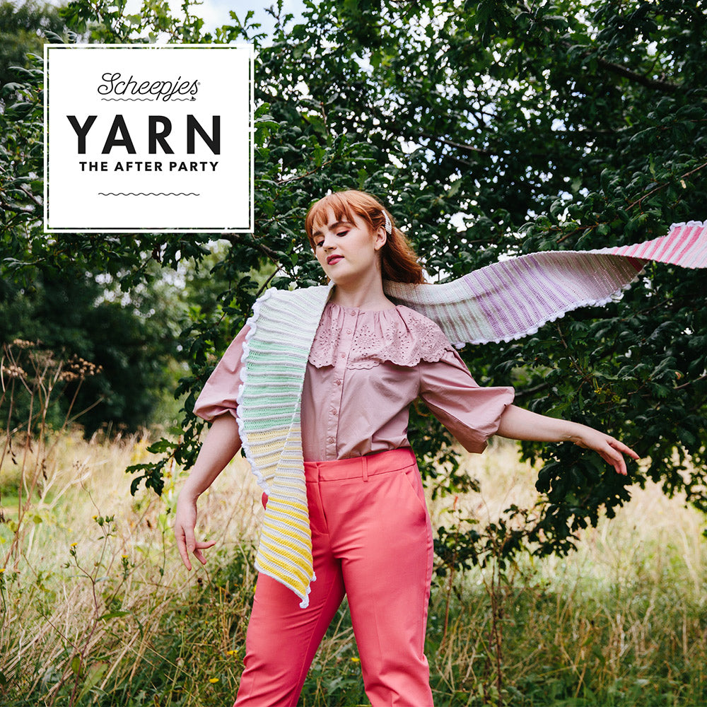 Ytap — gemaakt met YARN The After Party nr.157 Rainbow Crescent Scarf NL