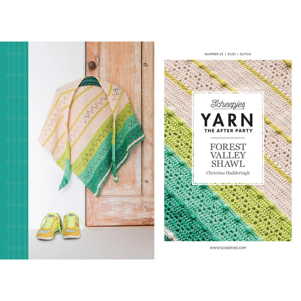 Yarn the after party nr.23 Forest Vally Shawl haakpatroon